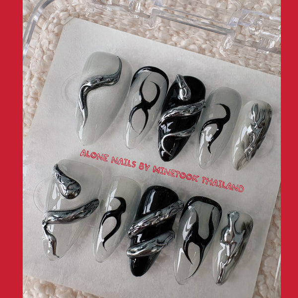 NO.024-Alone Nails By Minetook Thailand