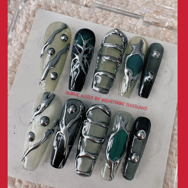 NO.022-Alone Nails By Minetook Thailand
