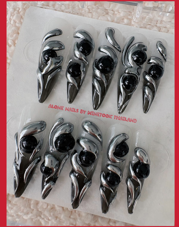 NO.015-Alone Nails By Minetook Thailand