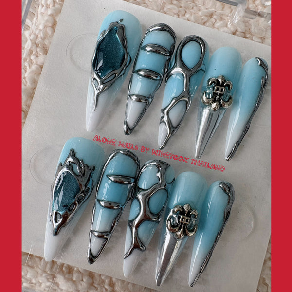 NO.012-Alone Nails By Minetook Thailand