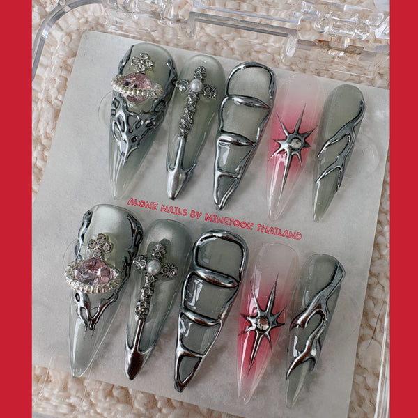 NO.014-Alone Nails By Minetook Thailand