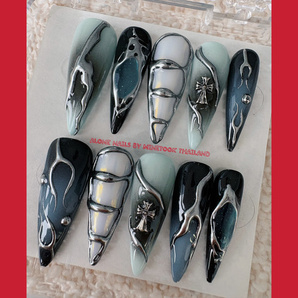 NO.018-Alone Nails By Minetook Thailand