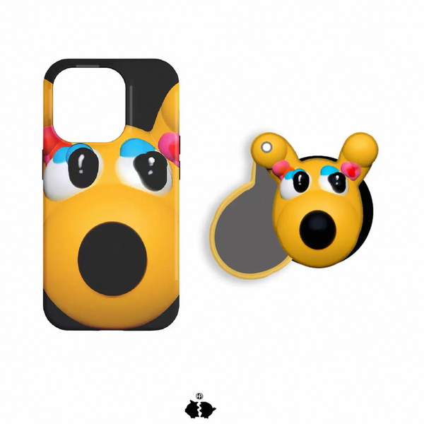 HAKEI【LITTLE YELLOW】Artist-Designed Korean Imported Film Magnetic MagSafe Phone Case & Phone Holder